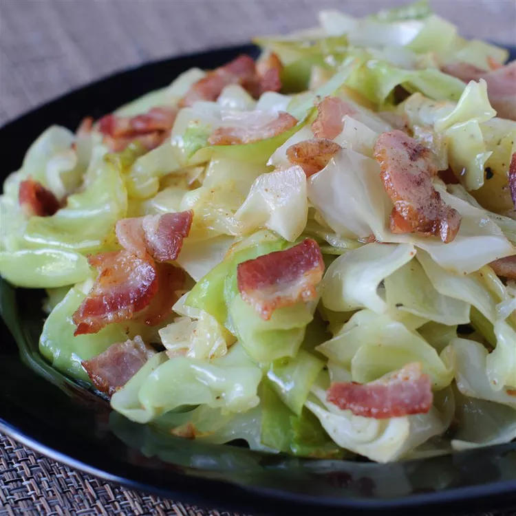 Irish Fried Cabbage with Bacon Recipe 2024