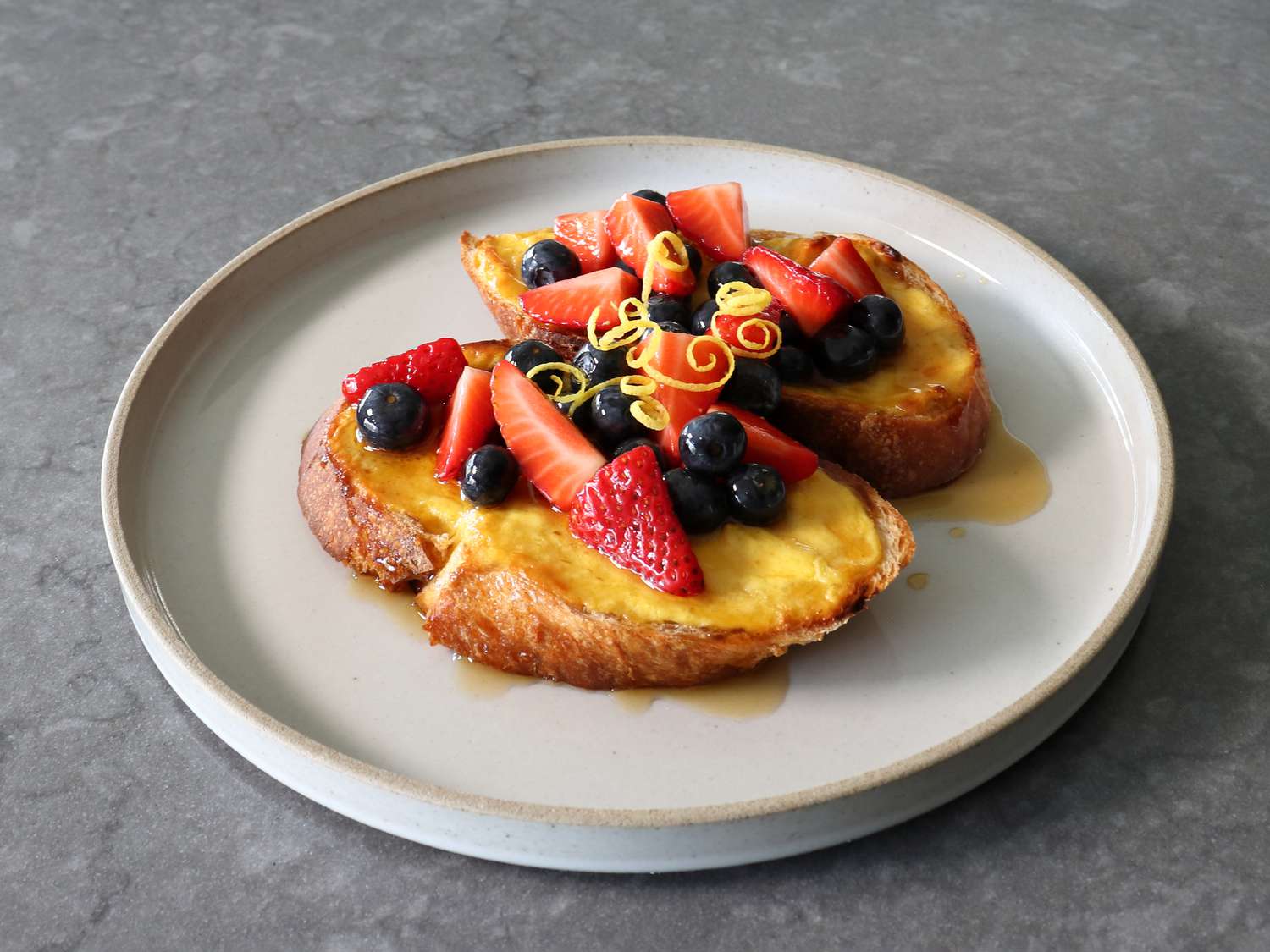 Baked Yogurt Custard Toast