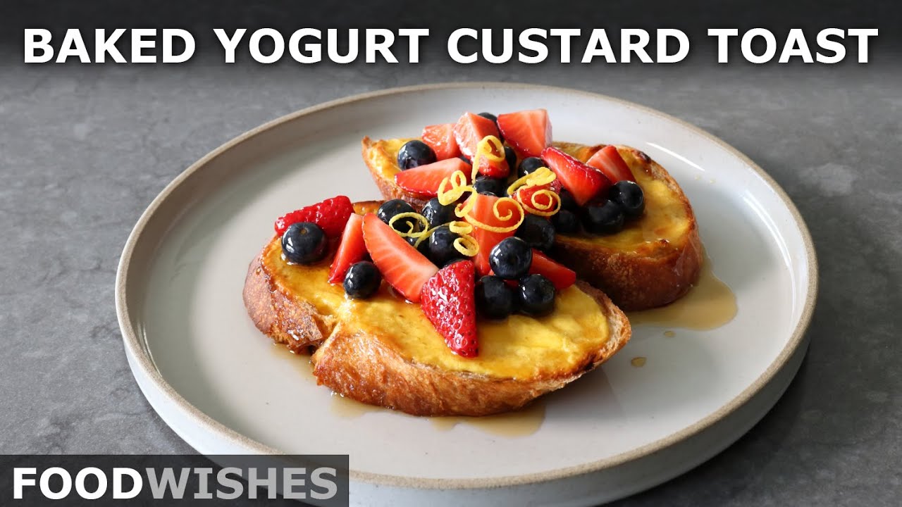 Baked Yogurt Custard Toast