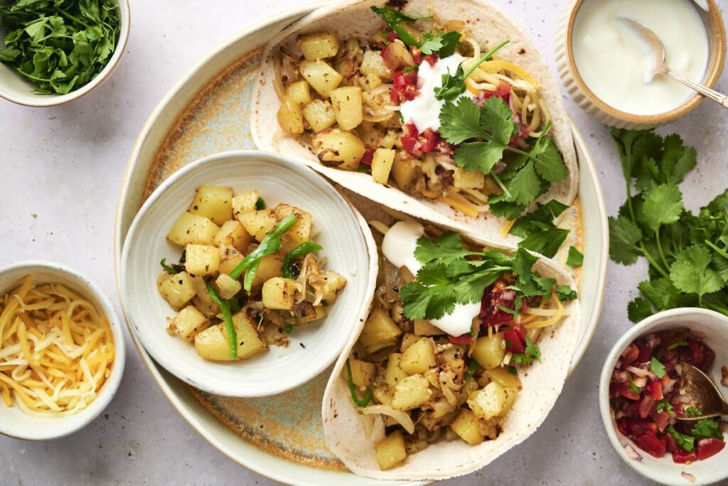 Potato Tacos with Green Chilies