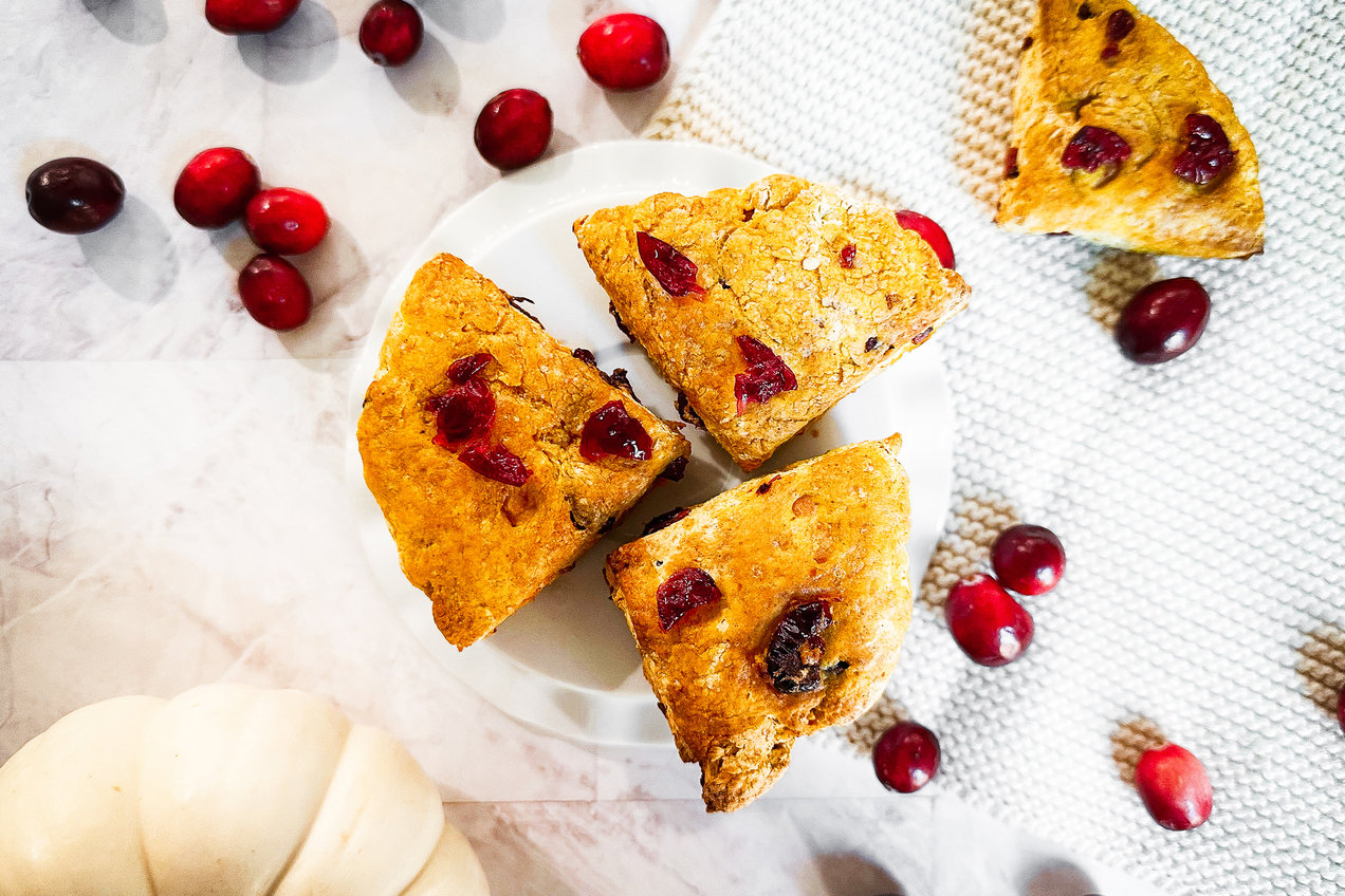 Air Fryer Cranberry Scones