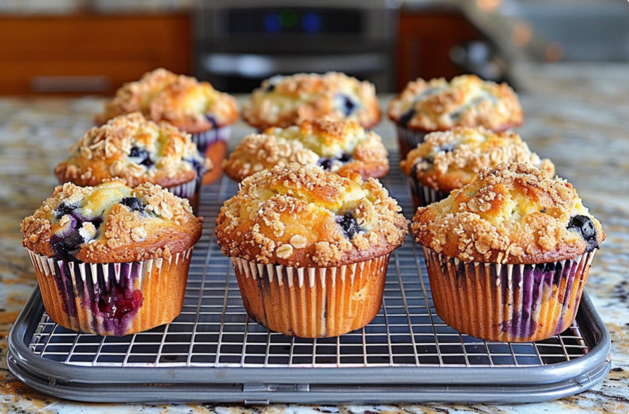 Air Fryer Blueberry Muffins