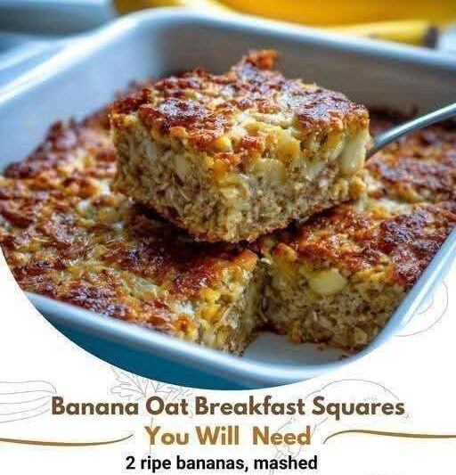 Healthy Banana Oat Protein Breakfast Bars
