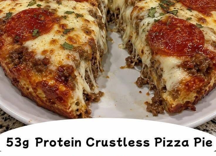 Easy Protein Pizza Pie – Low-Carb Crustless Pizza Casserole