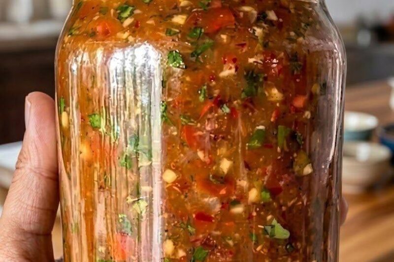 Homemade Low-Carb Spicy Tomato Salsa