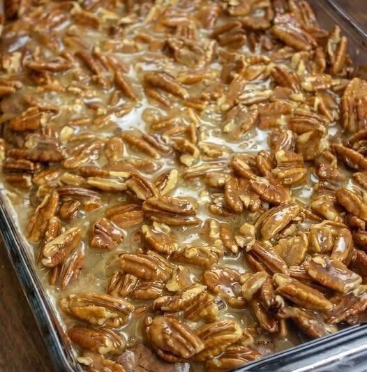 Easy Pecan Pie Brownies with a Rich Chocolate Brownie Base