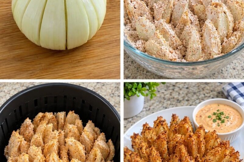Easy Air Fryer Blooming Onion – Crispy, Golden & Flavorful