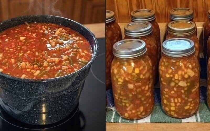 Canning Vegetable Soup – Easy Homemade Pressure Canning Recipe