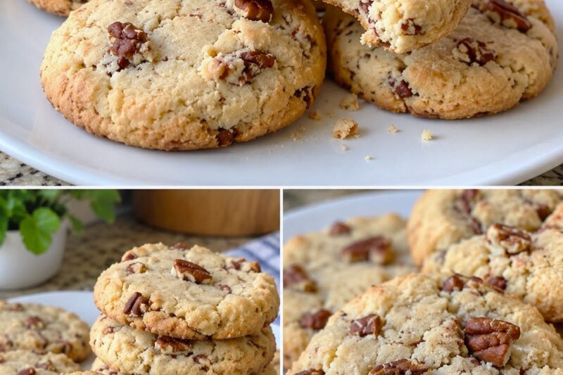 Easy Cream Cheese Pecan Cookies with a Rich, Tender Texture