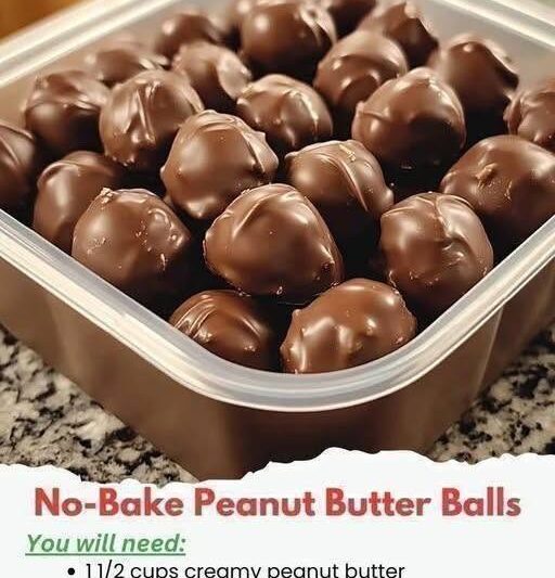 Easy No-Bake Peanut Butter Balls with a Rich Chocolate Coating
