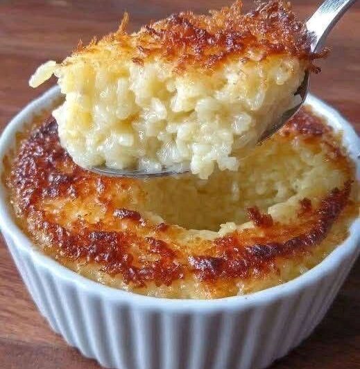 Healthy Low-Carb Baked Rice-Style Pudding