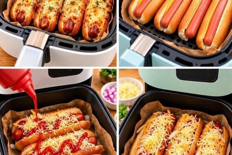 Quick High-Protein Air Fryer Hot Dogs Recipe