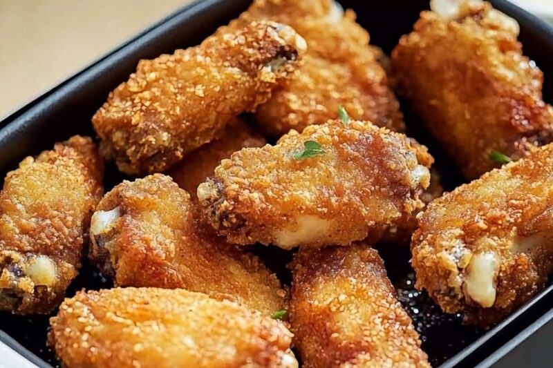 Extra Crispy Low-Carb Air Fryer Chicken Wings (High-Protein Recipe)