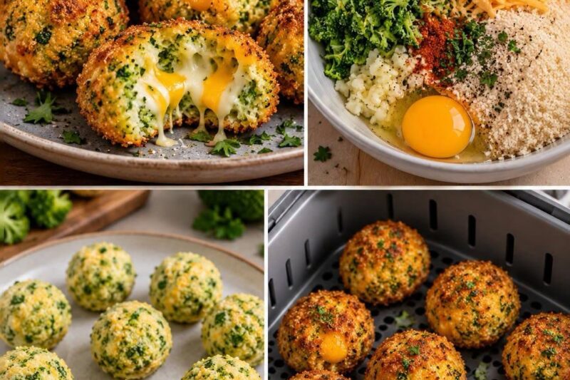 Air Fryer Broccoli Cheese Bites