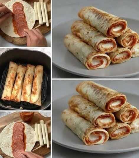 Easy High-Protein Air Fryer Pizza Roll-Ups (Low-Carb Recipe)